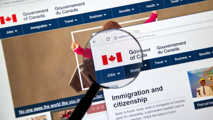 Page sur l'emploi et l'immigration sur le site officiel du gouvernement du Canada