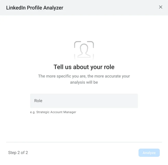 2. Select your target job role