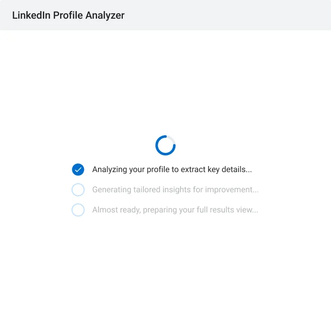 3. Get an overall profile score
