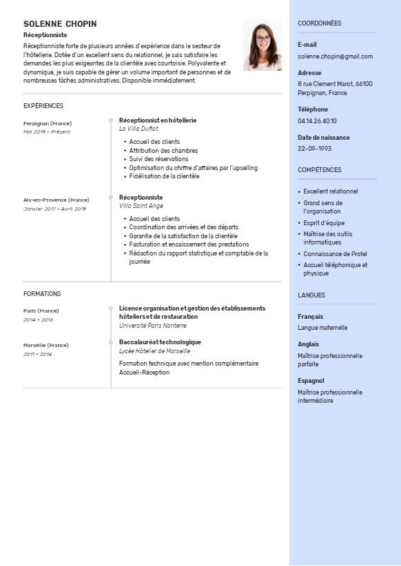 Modeles De CV T l charger Pour Votre Emploi Id al OnlineCV Modeles de cv t l charger pour votre emploi id al onlinecv