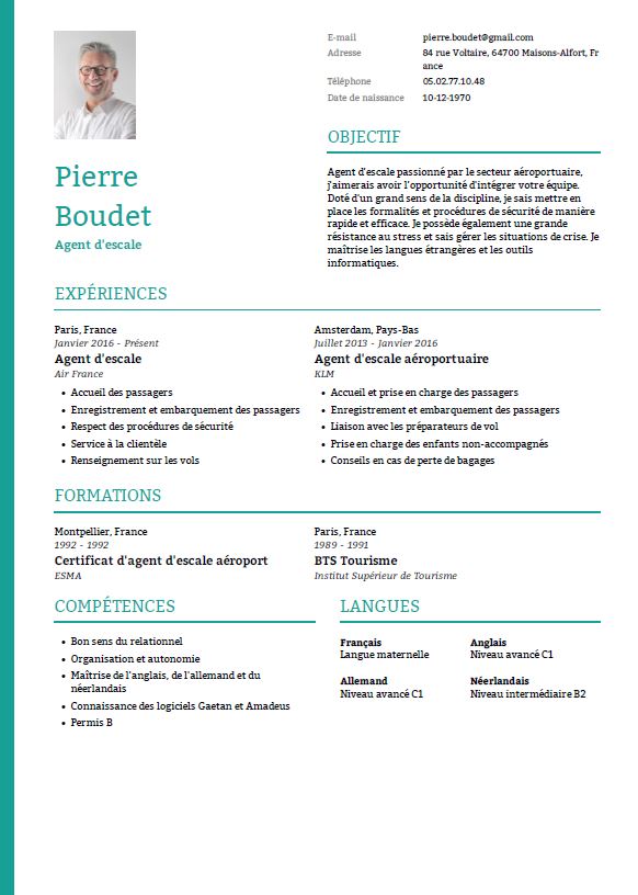 Exemples De Cv A Telecharger Par Profession Onlinecv